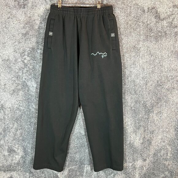 Give'r Giver Yoggers Joggers Mens Small Black Sweatpants Jackson Hole Casual - Picture 1 of 9